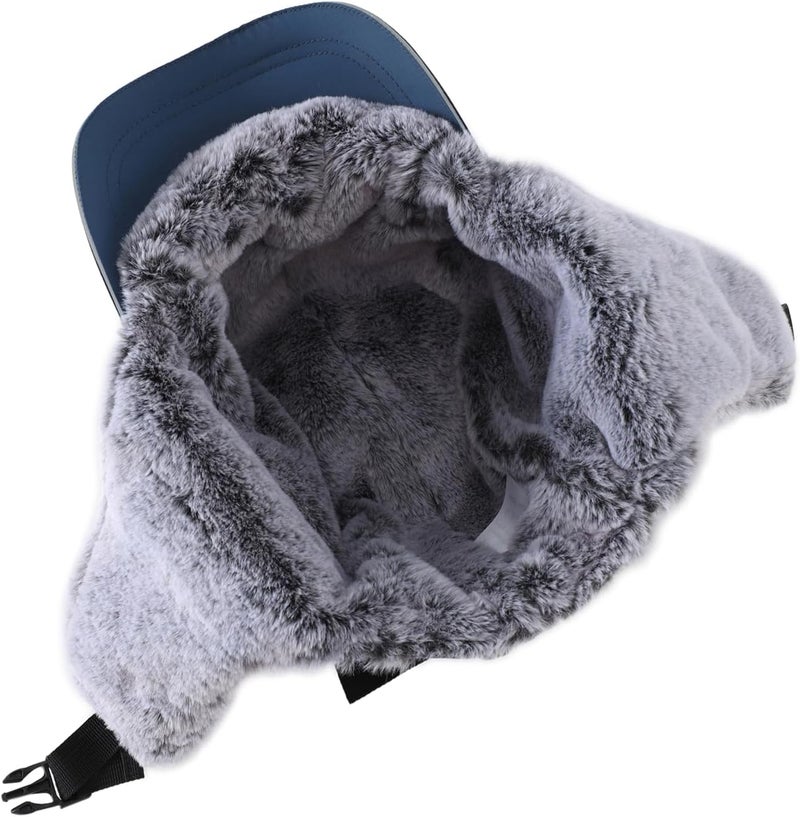 Connectyle Men's Trapper Hat with Ear Flaps Winter Warm Hat Windproof, Water Repellent, Reflective, Faux Fur Fully Lined - Image 4